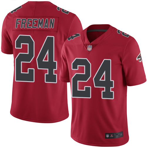 Atlanta Falcons Limited Red Men Devonta Freeman Jersey NFL Football #24 Rush Vapor Untouchable->women nfl jersey->Women Jersey